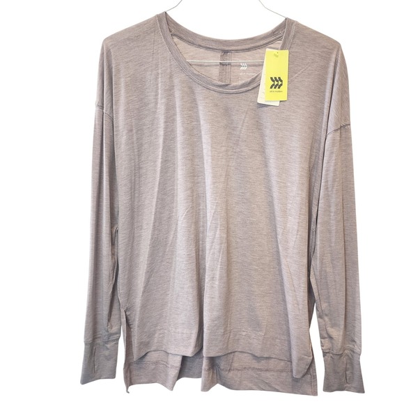 all in motion Tops - All In Motion Lilac Purple Active Long Sleeve Top Thumbholes Relaxed Fit L NWT‎